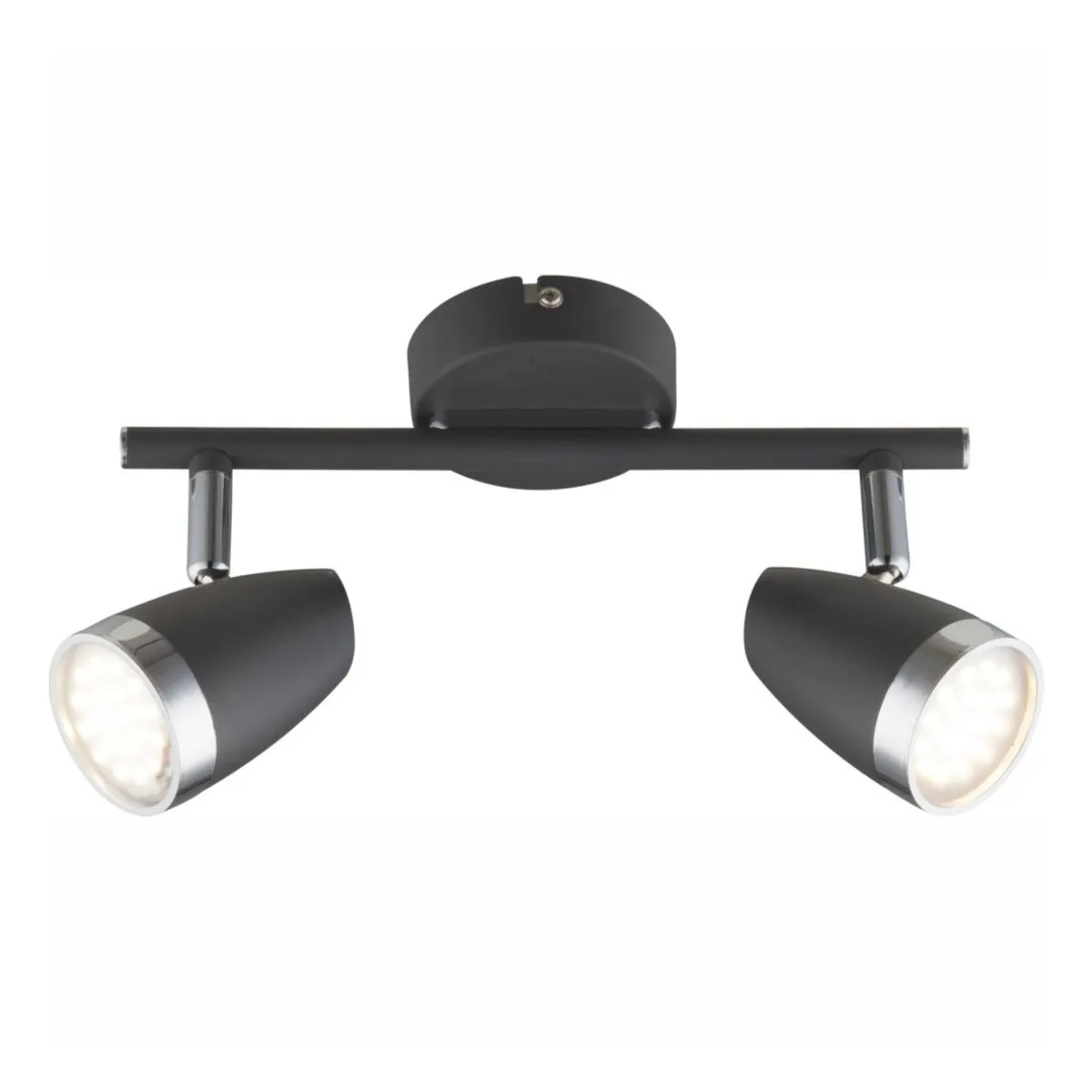 Plafonska svjetiljka Nero LED 2x4W 25x15.5cm antracit