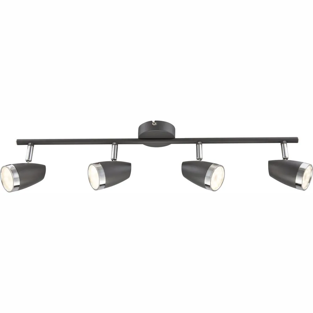 Plafonska svjetiljka Nero LED 4x4W 60x15.5cm antracit