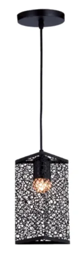 Plafonska svjetiljka visilica Janis-1C 1x40W E27 crna 130mm