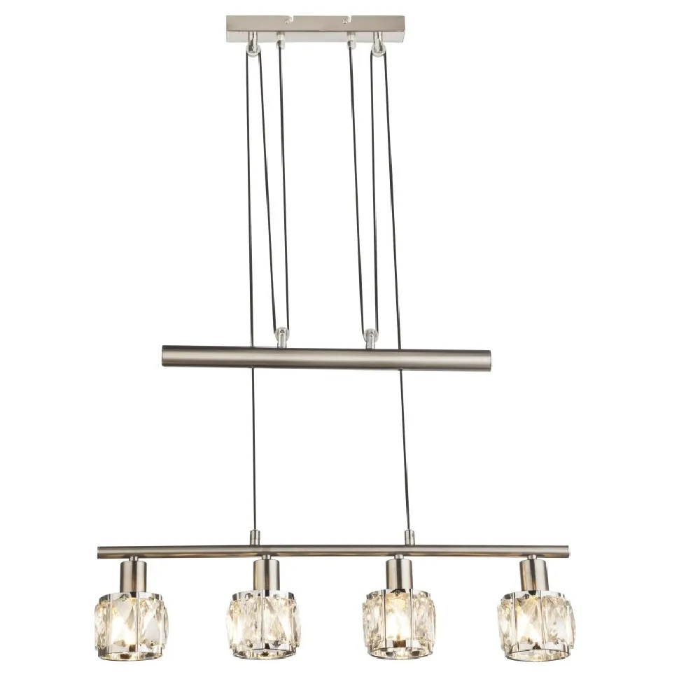 Plafonska svjetiljka-visilica Kris 4x40W E14 60x9.2x160cm