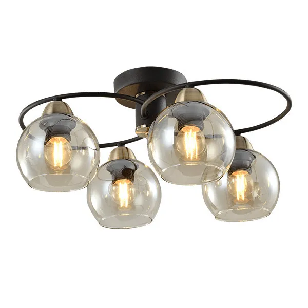 Plaf.svetiljka Jay 4x40W E27 46x35x22cm crna/boja bronze Elmark