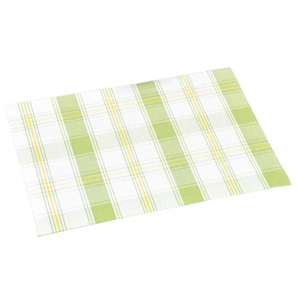 Plastični podmetač za sto 43x29cm zeleno-beli Kesper