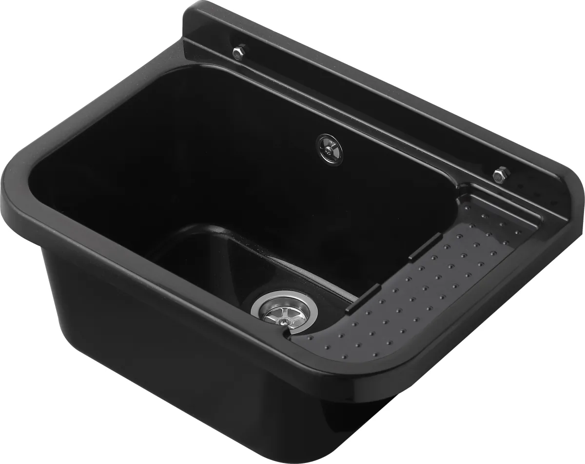 Plastični umivaonik 50x34x21cm crni C.R.
