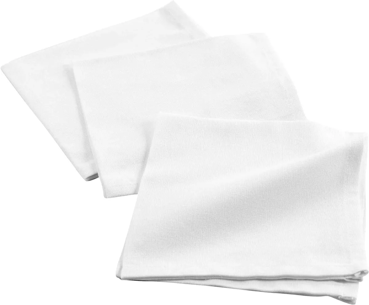 Platnene salvete 40x40cm bele 3/1 Douceur d Interieur