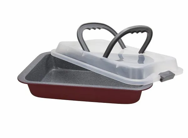 Pleh sa pvc poklopcem Sweet Cherry 32x22x6cm bordo Tognana