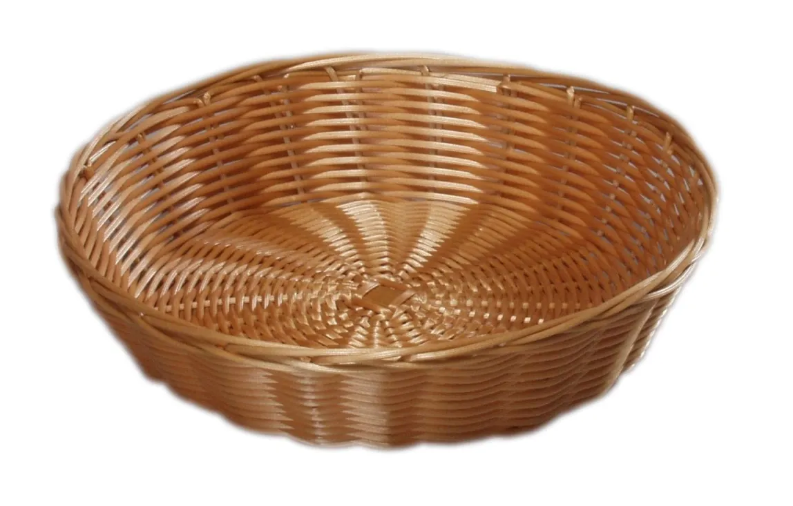Pletena korpa za hleb fi 25x6cm Kesper