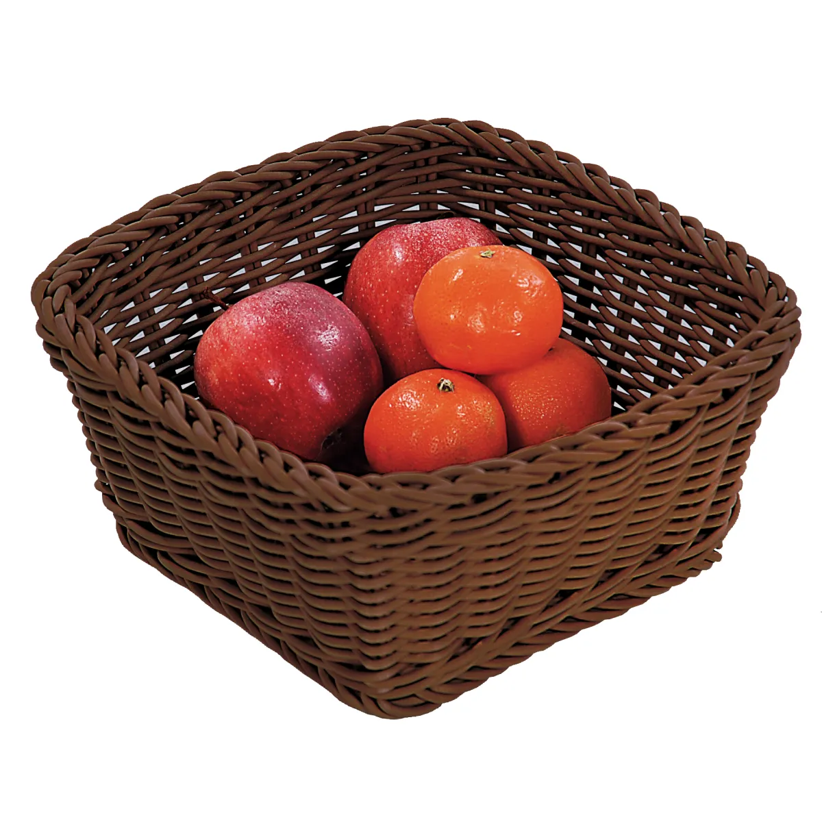 Pletena korpa za hleb/voće 24x24x11cm tamno braon Kesper