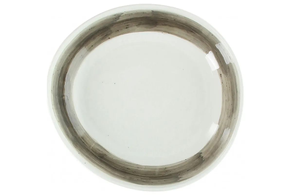 Plitki tanjir B-Rush 27cm sivi Tognana