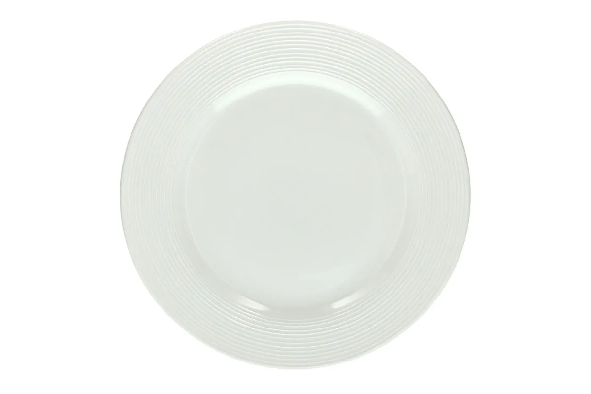 Plitki tanjir Polis Circles fi 26cm beli