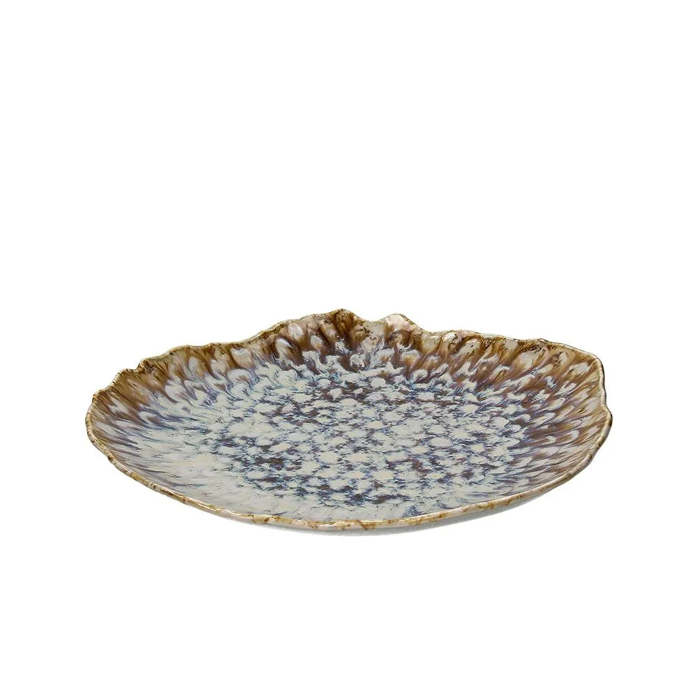 Plitki tanjir Reef Marine 32x30cm braon Tognana