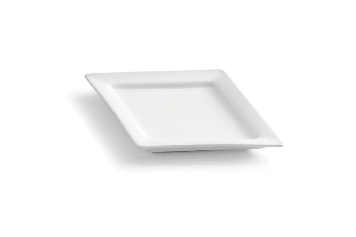 Plitki tanjir romb PARTY 21x15cm beli Tognana