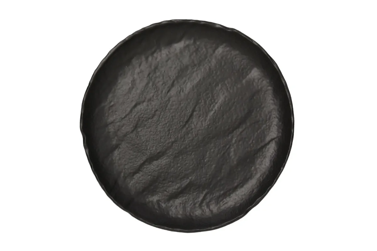 Plitki tanjir Vulcania 33cm crni Tognana