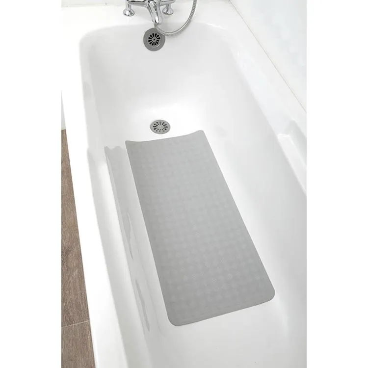 Podloga za kadu Bubbles 34x74cm svetlo siva Tendance