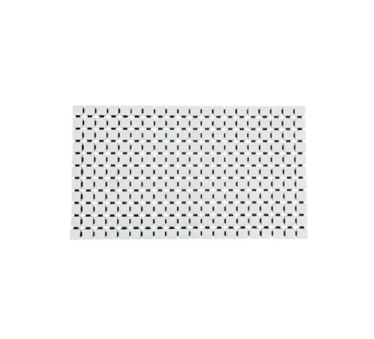 Podloga za kadu Nevis 54x54cm bela/crna Ridder