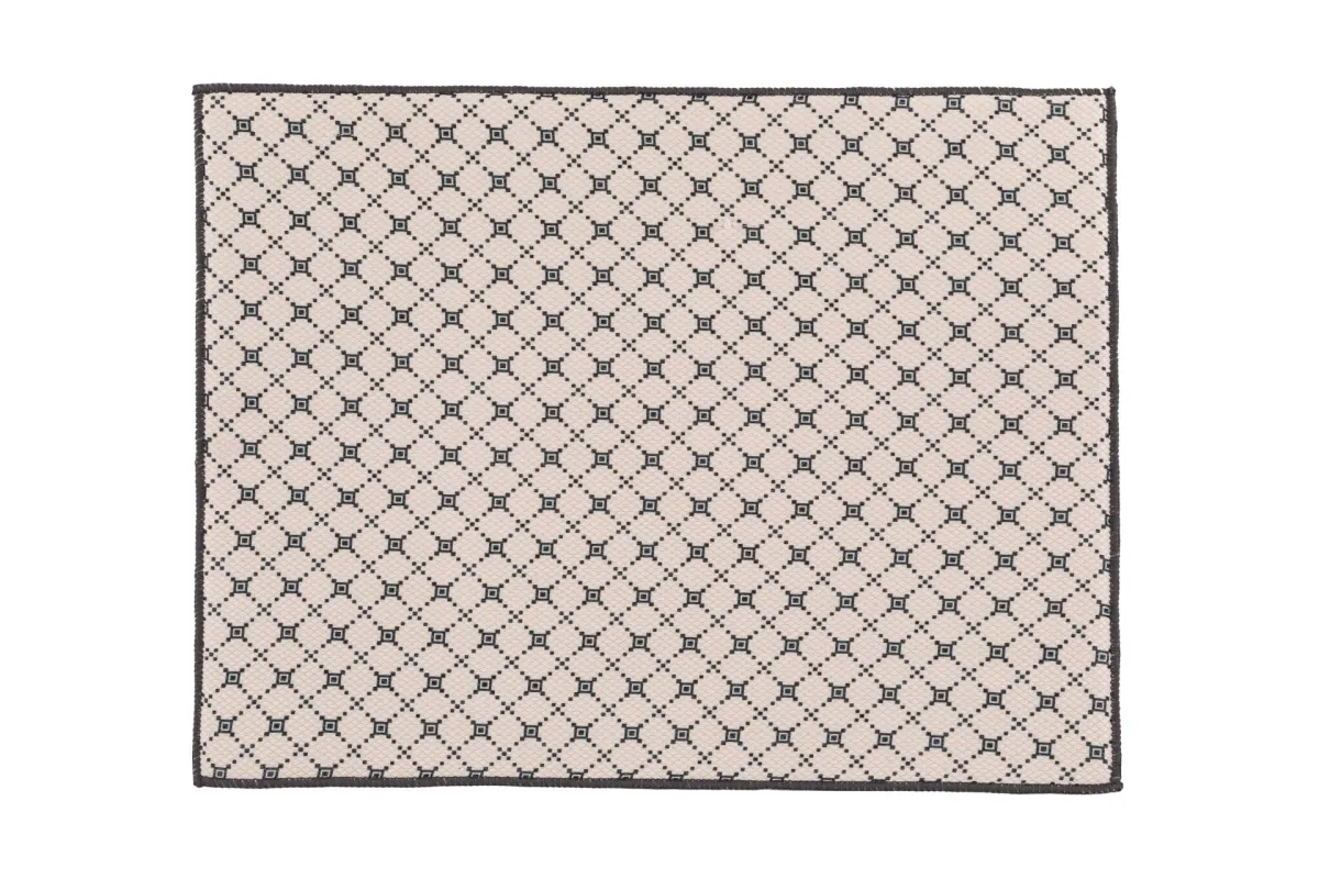 Podloga za sušenje posudja Essentials 40x48cm siva/bela Tiseco