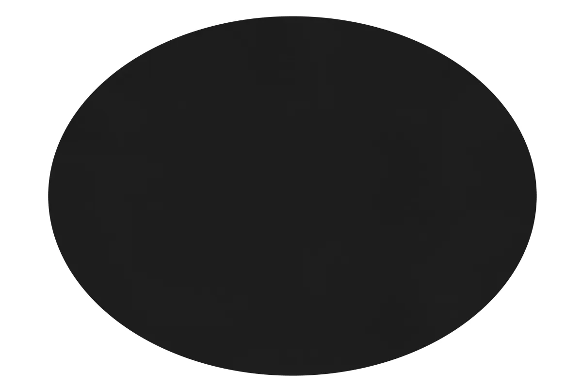 Podmetač za sto Togo 33x45cm ovalni crni ZicZac