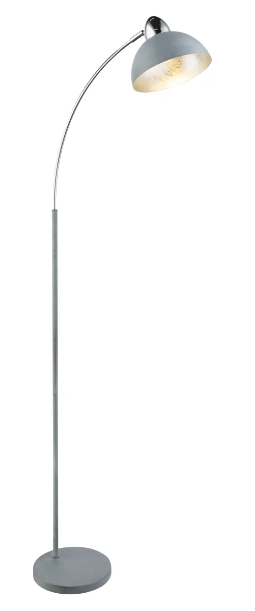 Podna lampa Anita E27 40W 155cm siva hromirana Globo