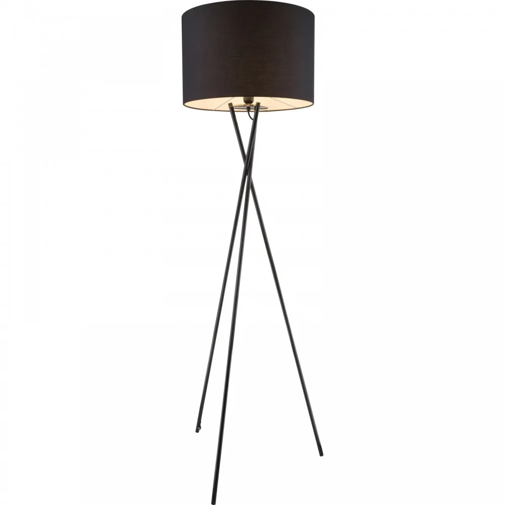 Podna lampa Gustav 1x60W E27 fi 62x160cm crna