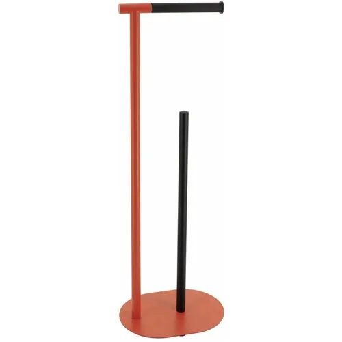 Podni držač za toalet papir 66.5x23x17cm narandžasti/crni Tendance