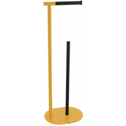 Podni držač za toalet papir 66.5x23x17cm žuti/crni Tendance