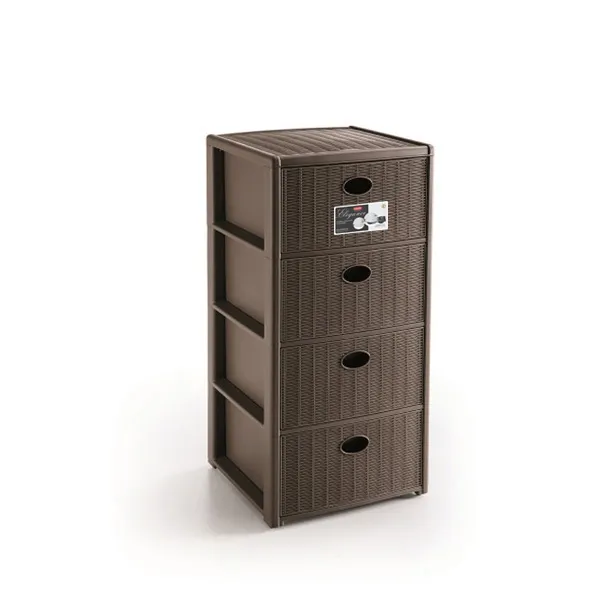 Pokretni fiokar Elegance 40x40x80cm sa 4 fioke t.braon Stefanplast
