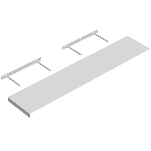 Polica sa skrivenim nosačem FS118/24BI 1180x235mm bela Velano
