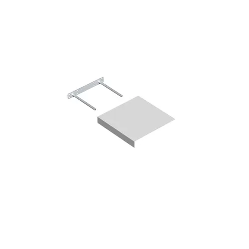 Polica sa skrivenim nosačem FS24/24BI 235x235mm bela Velano