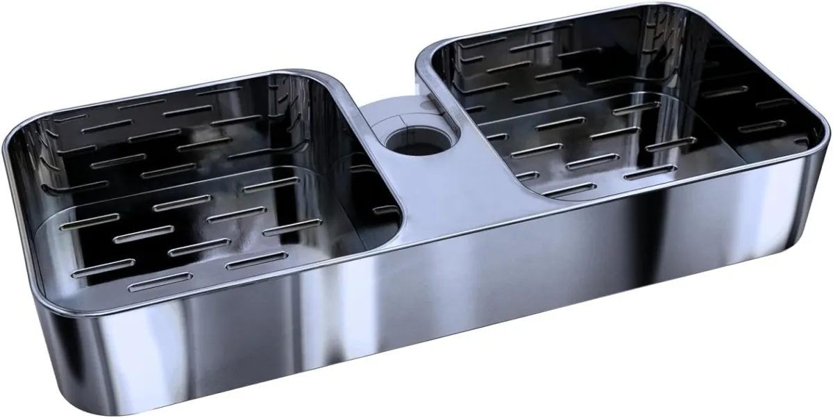 Polica za tuš kabinu/kadu Lobos 25x11cm inoks Ridder