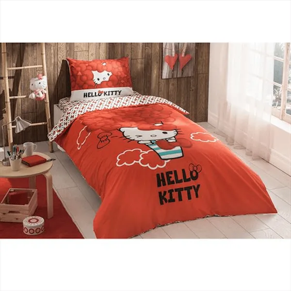 Posteljina Licensed za jedan krevet Hello Kitty Tac