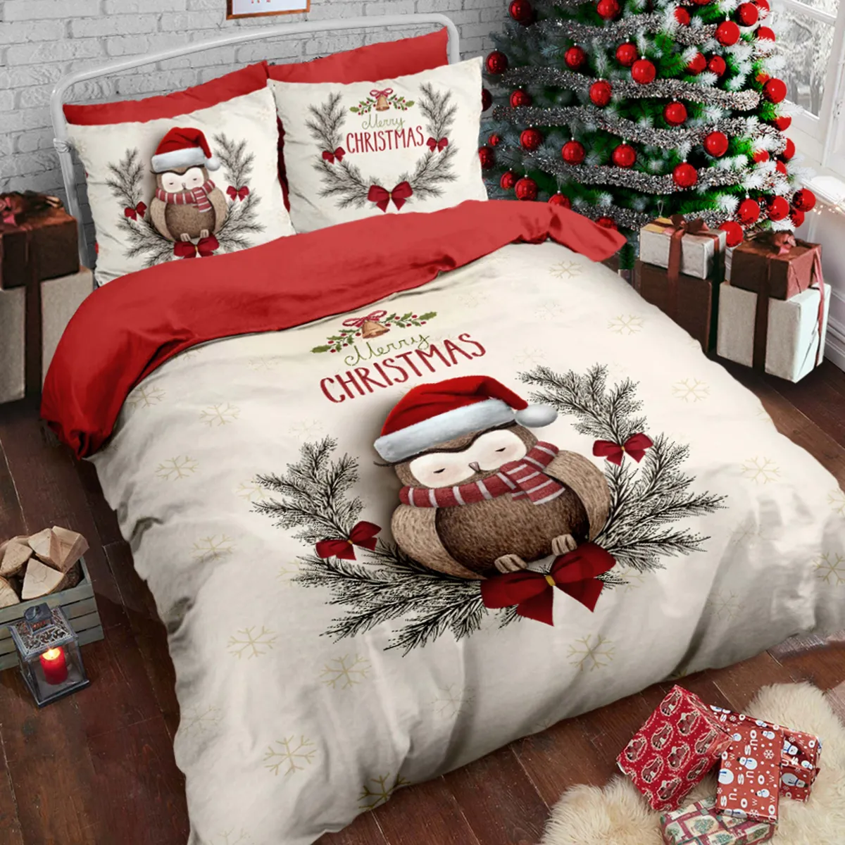 Posteljina Ranforce 3D Piper za franc. krevet The Club Cotton