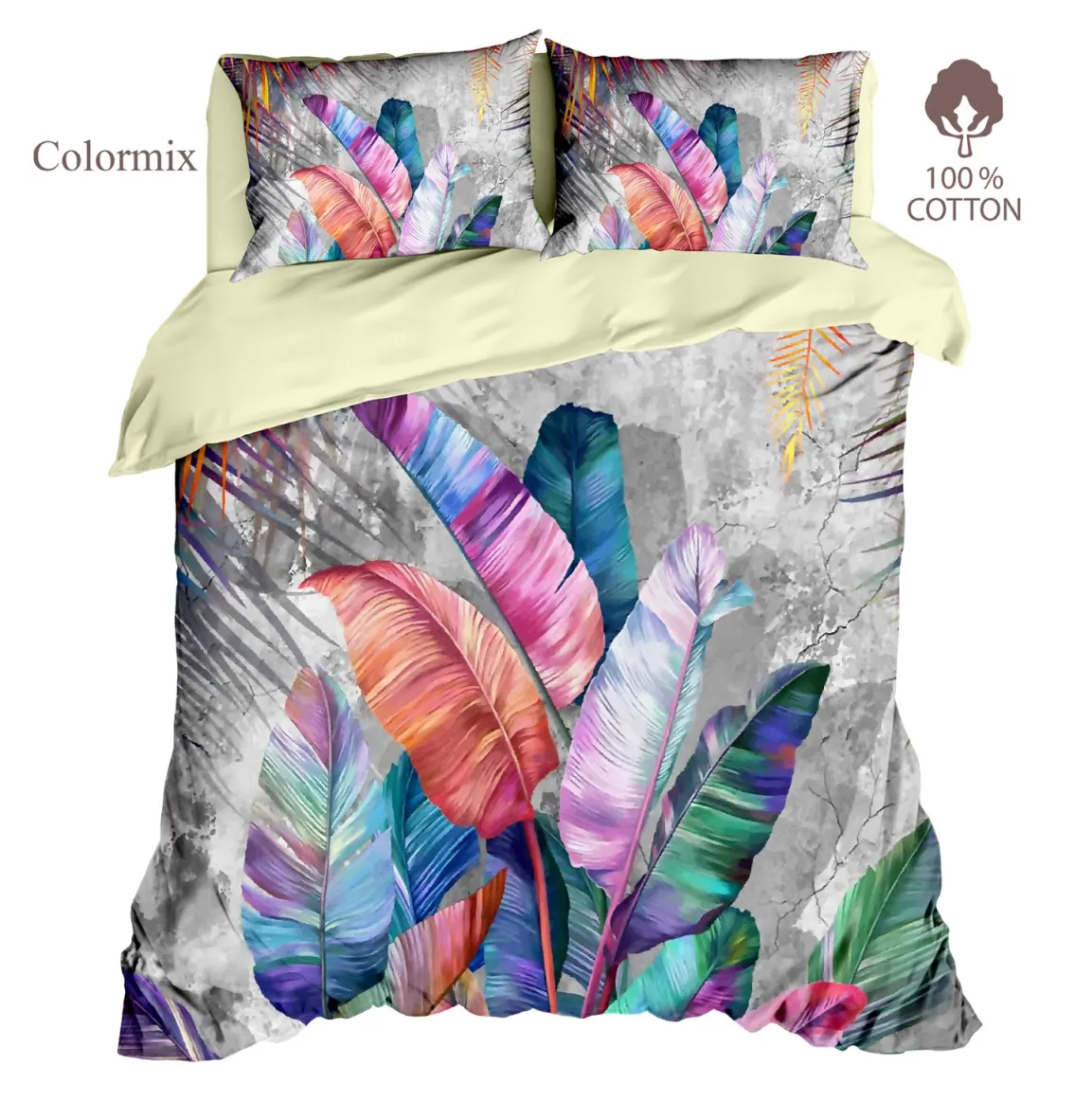 Posteljina Ranforce Colormix za franc. krevet The Club Cotton