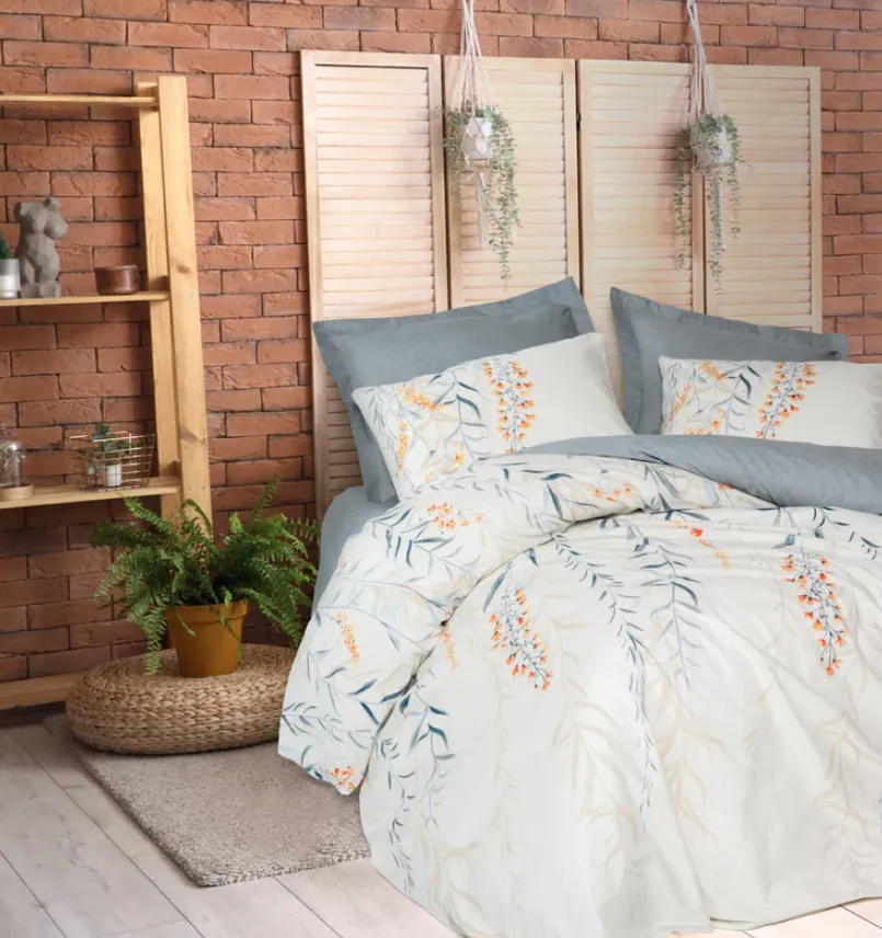 Posteljina Ranforce Modelin Hiedra za franc. krevet Cottonbox