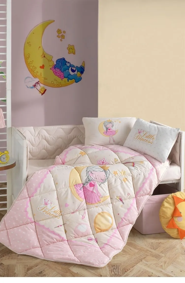 Posteljina za bebe Moon V1 roza Clasy