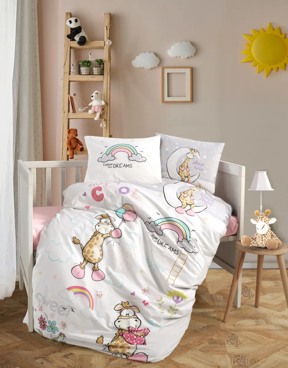 Posteljina za bebe Sleep Time V1 roza Clasy