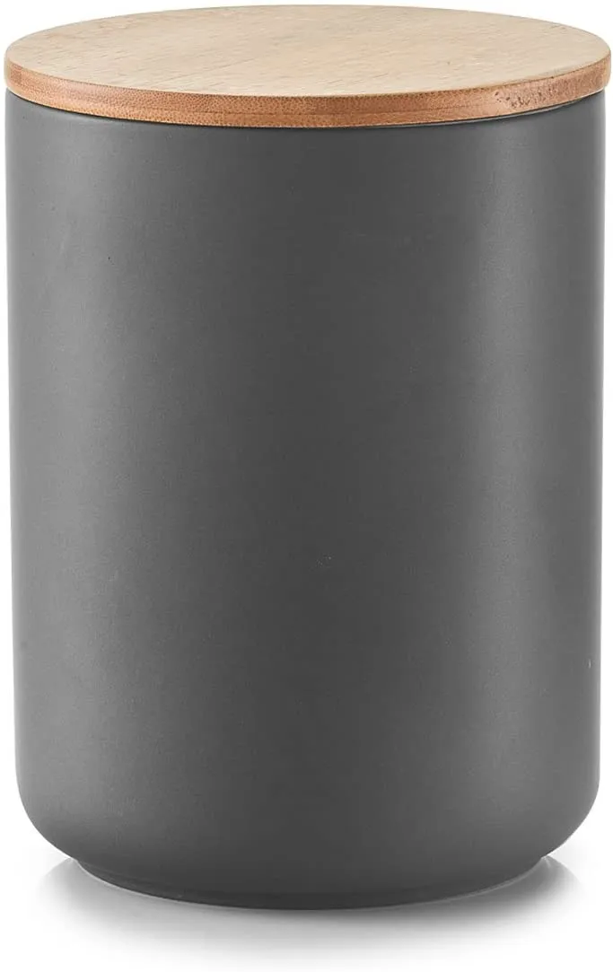 Posuda 650ml fi 10x13.5cm sa poklop. od bambusa antracit Zeller