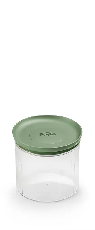 Posuda Daily 0.7l fi 12x11cm sa poklop. transp./zelena Stefanplast