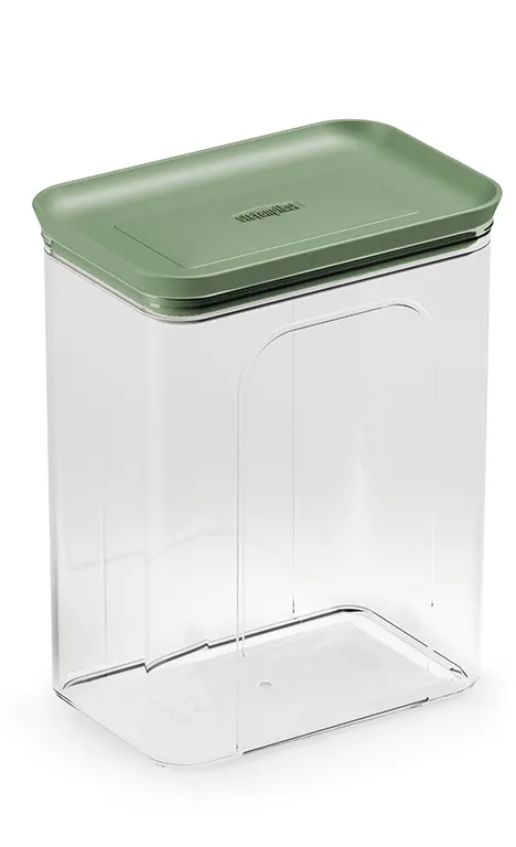 Posuda Daily 2.2l 15.5x10x19.5cm sa poklop. transp./zelena Stefanp.