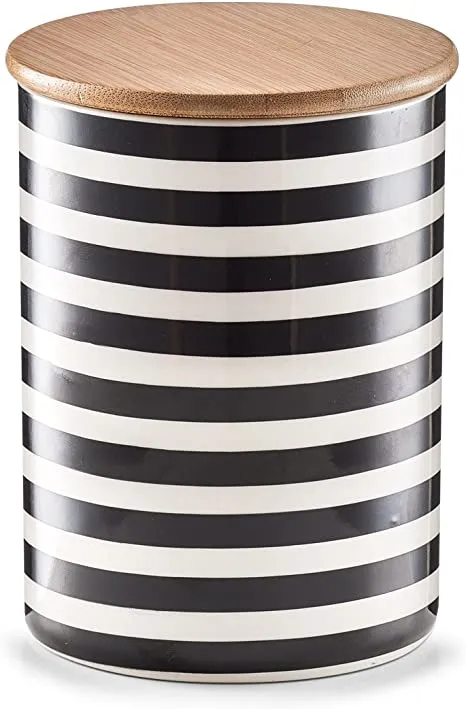 Posuda Stripes fi11.5x15cm sa poklopcem od bamb. Zeller