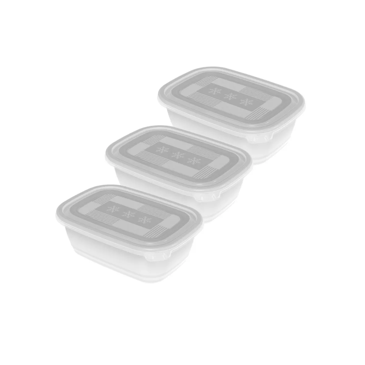 Posuda za odlag. hrane Freeze 1l. transparentna/bela 3/1 Rotho