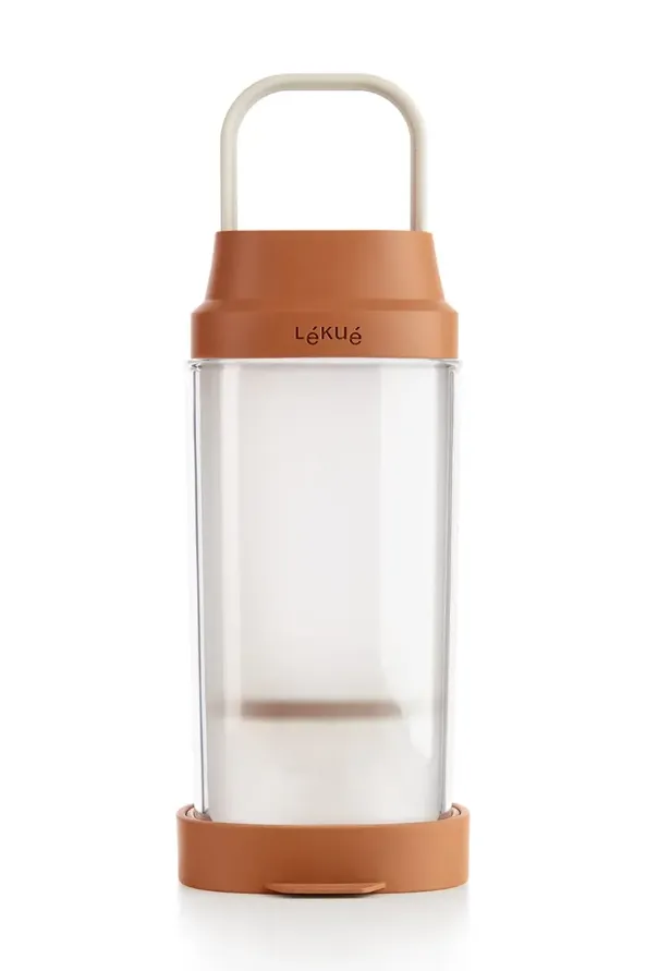 Posuda za pripremu i odlaganje biljnog mleka 1lit. braon/transp. Lekue