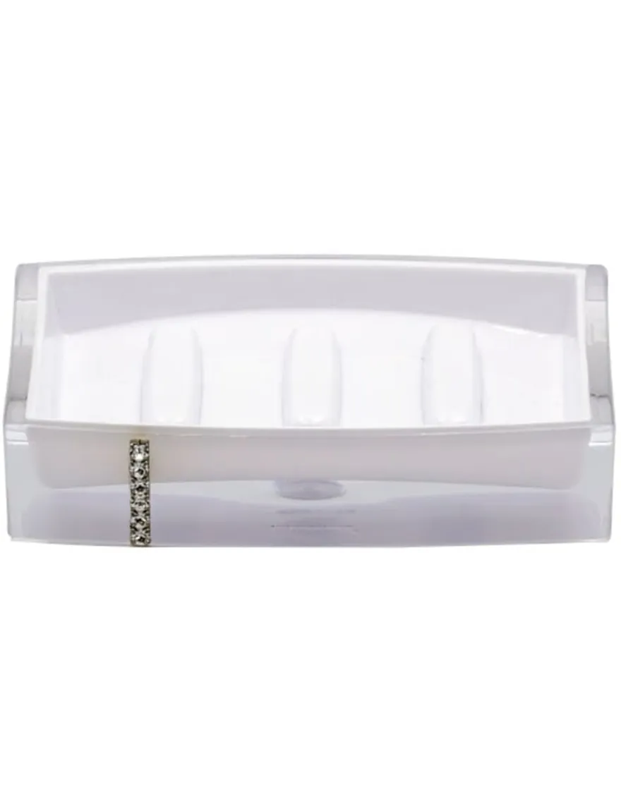 Posuda za sapun Classy 9x12.8x2.8cm četvrtasta bela Ridder