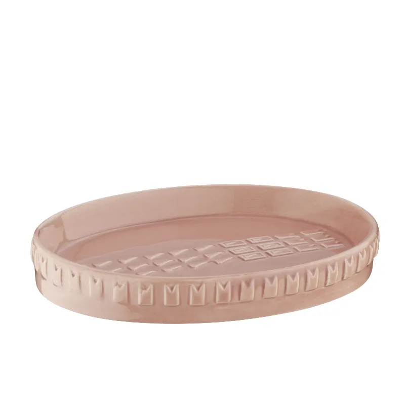 Posuda za sapun Lenora 12.5x9.5x2cm svetlo roze Kela