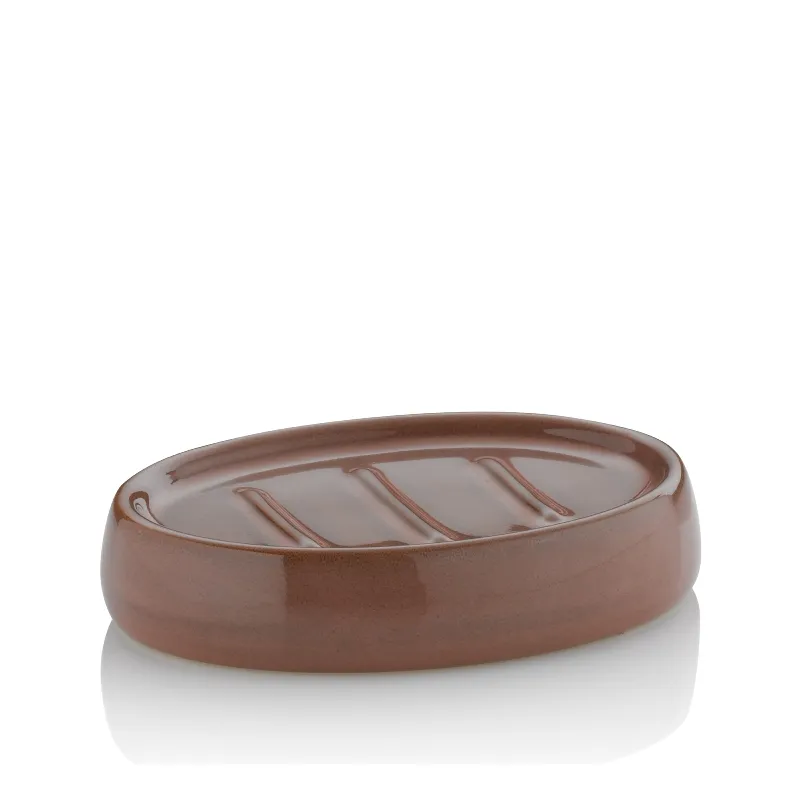 Posuda za sapun Liana 12x9,5x2.5cm svetlo braon Kela