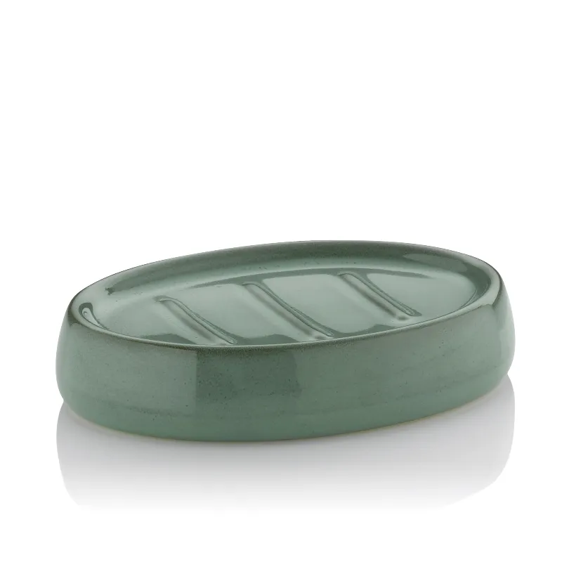 Posuda za sapun Liana pine green 12x9.5x2.5cm zelena Kela