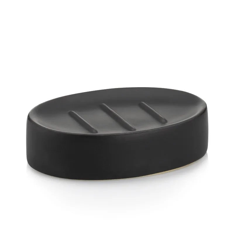 Posuda za sapun Matsi 12.5x8.5x3cm crna mat Kela