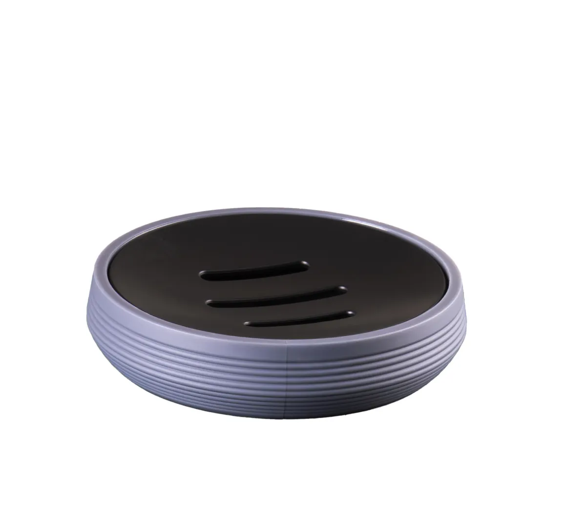 Posuda za sapun Sveja fi 11.3cm siva/crna Ridder