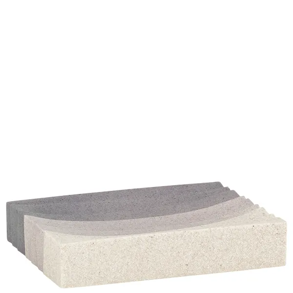 Posuda za sapun Valura 12x9x2cm belo-braon Kela