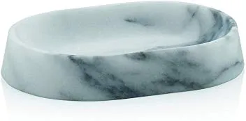 Posuda za sapun Varda 14x10x2.5cm bela Kela