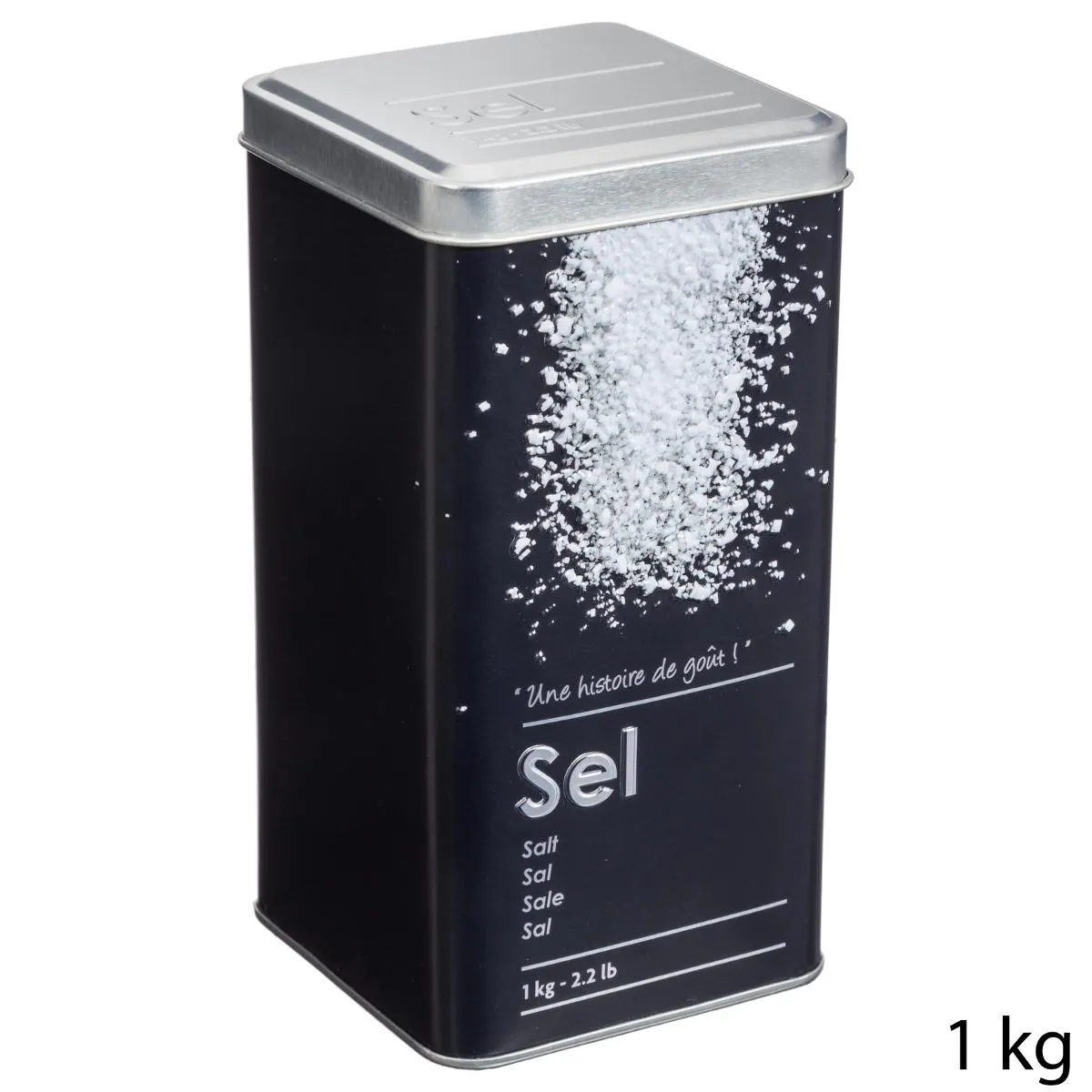 Posuda za so 1kg 8.8x8.8 x17cm 5five