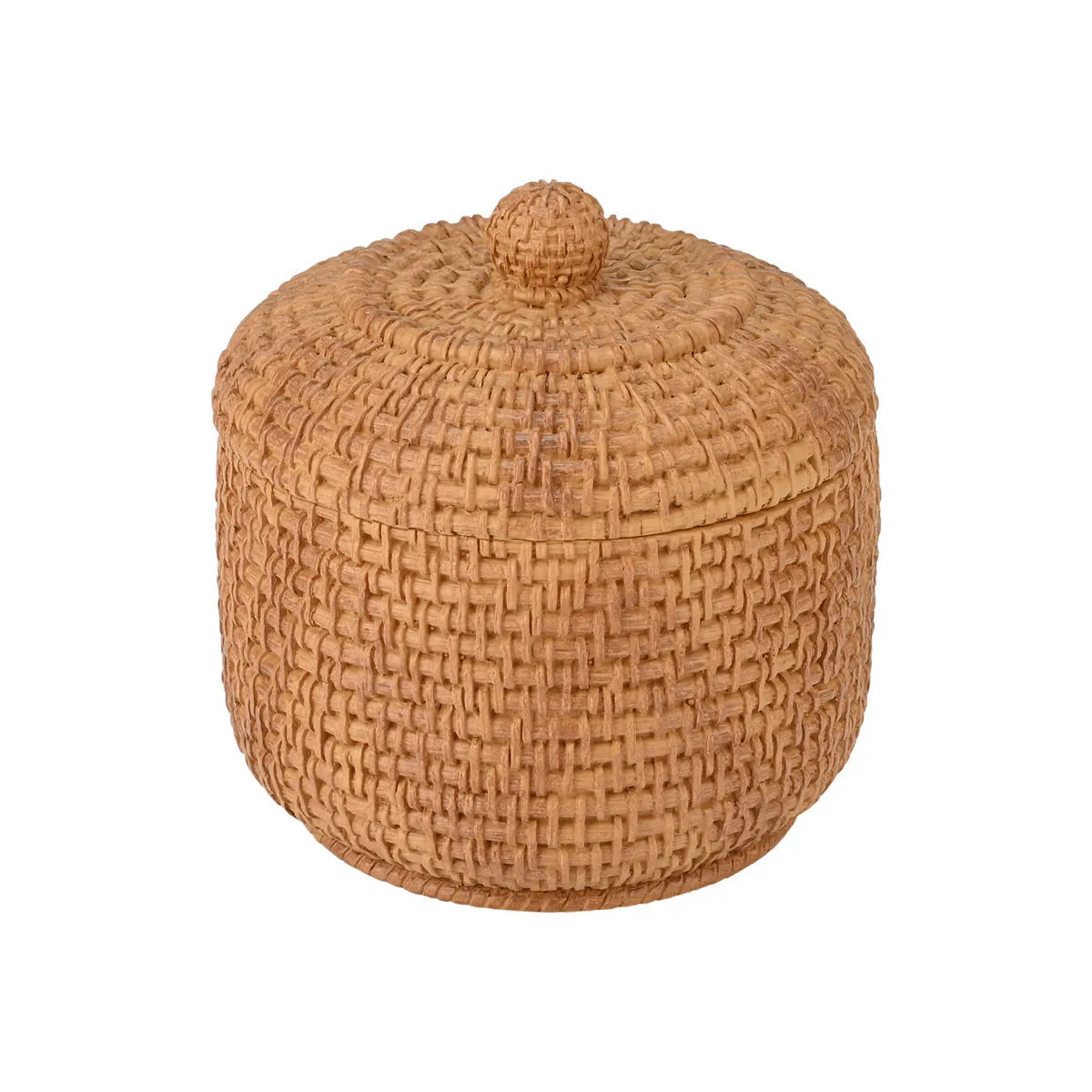 Posuda za tufere Rope sa poklopcem fi 10x11cm braon Estia